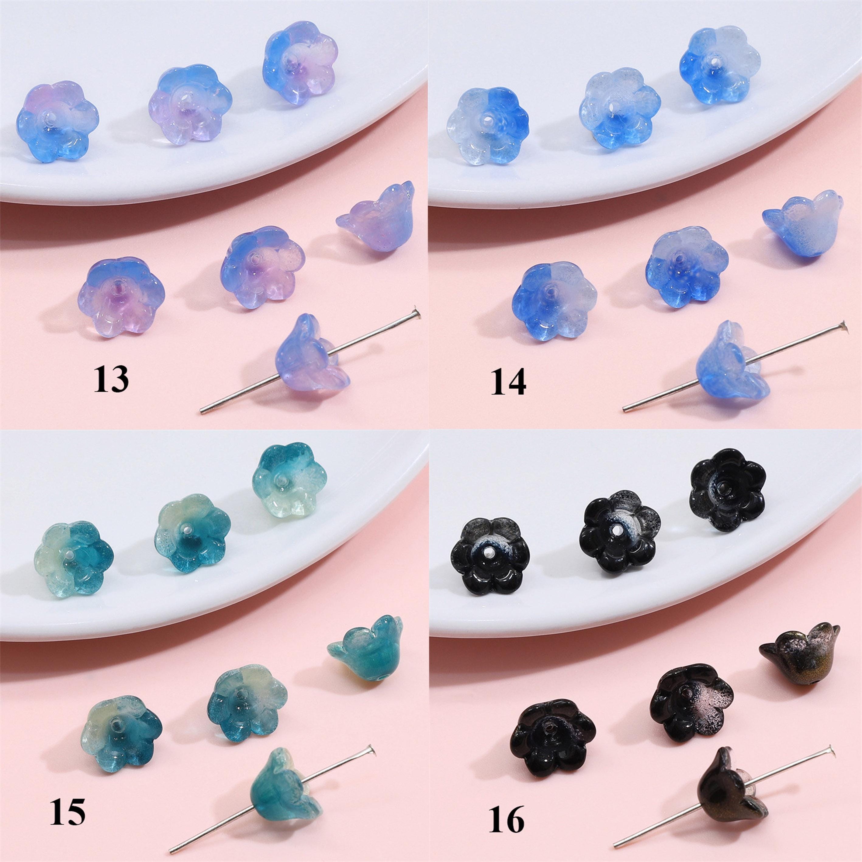 Brin de muguet blanc en perles avec rose – Déco florale éternelle