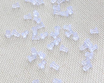 200pcs Silicone Earring Backs, Bullet Stoppers