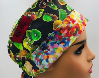 Bacteria and Virus Print scrub cap.Regular size.