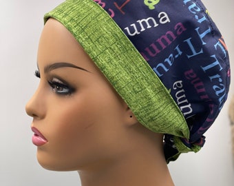 Trauma RaMa! Trauma fabric scrub caps. Level 1 Trauma arriving. Calling all Trauma staff! Regular size.Tie back.