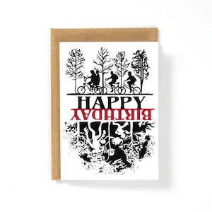 Stranger Things Happy Birthday Karte