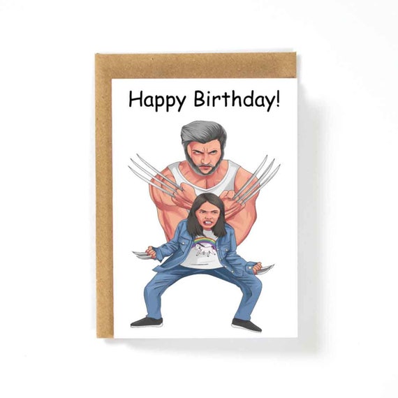 Logan Wolverine X23 Happy Birthday Card - Etsy