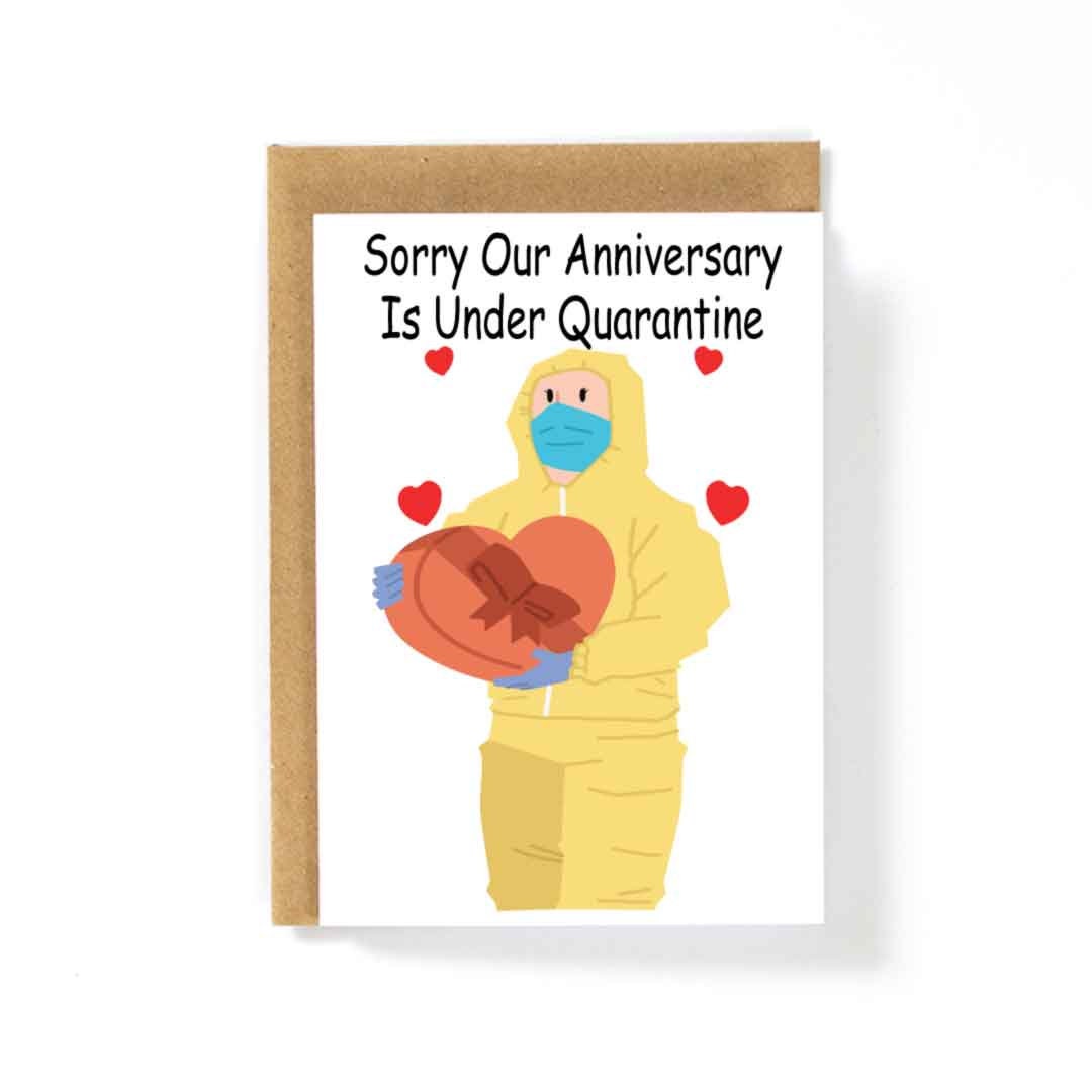 Quarantine Anniversary Card, Happy Anniversary Quarantine Card, Self