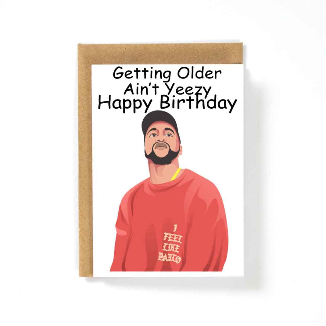 Kanye West Happy Birthday Card - Etsy New Zealand