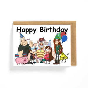 Tarjeta de feliz cumpleaños de Gravity Falls