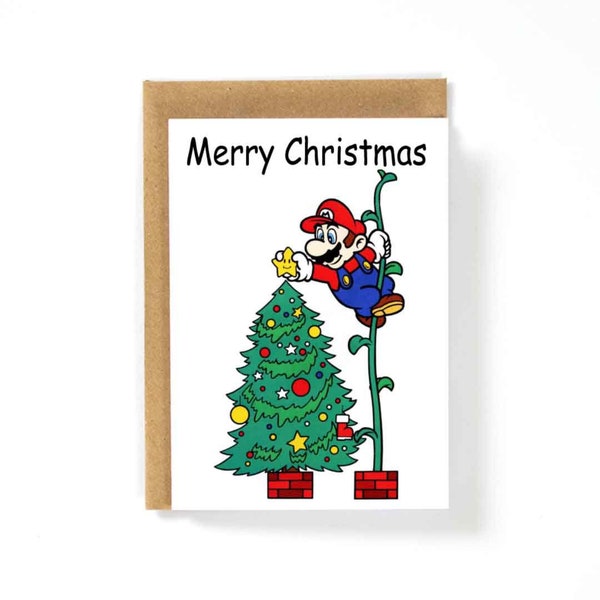 Merry Christmas Mario Card