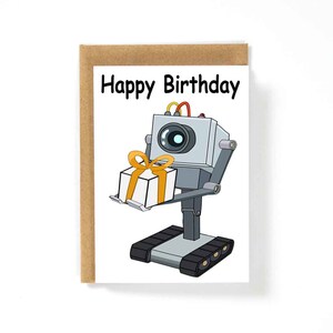 Butter Roboter Happy Birthday Karte