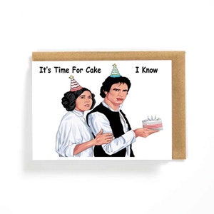 Star Wars Han Leia Carte de joyeux anniversaire