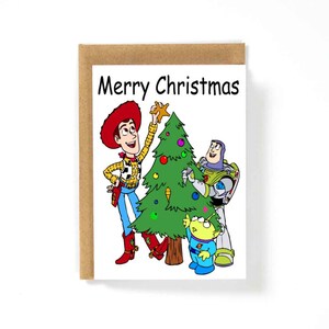Wesołych Świąt Bożego Narodzenia Karta Toy Story