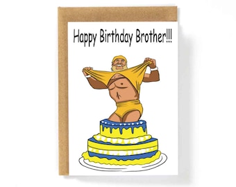 Printable Wrestling Happy Birthday Card Free