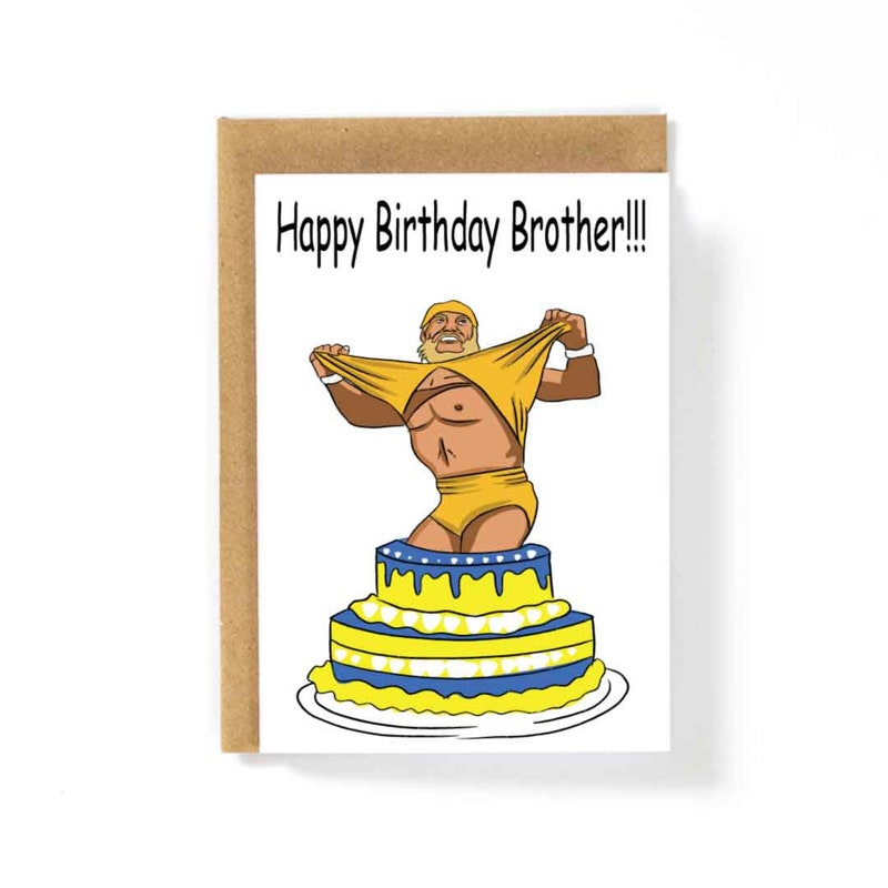 Pro Wrestling Birthday Card - Etsy