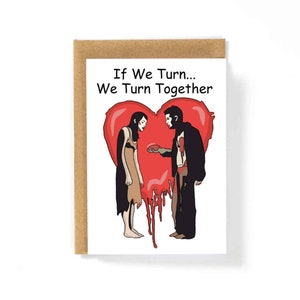Halloween Zombie Liebe Valentinstag Romanze Karte