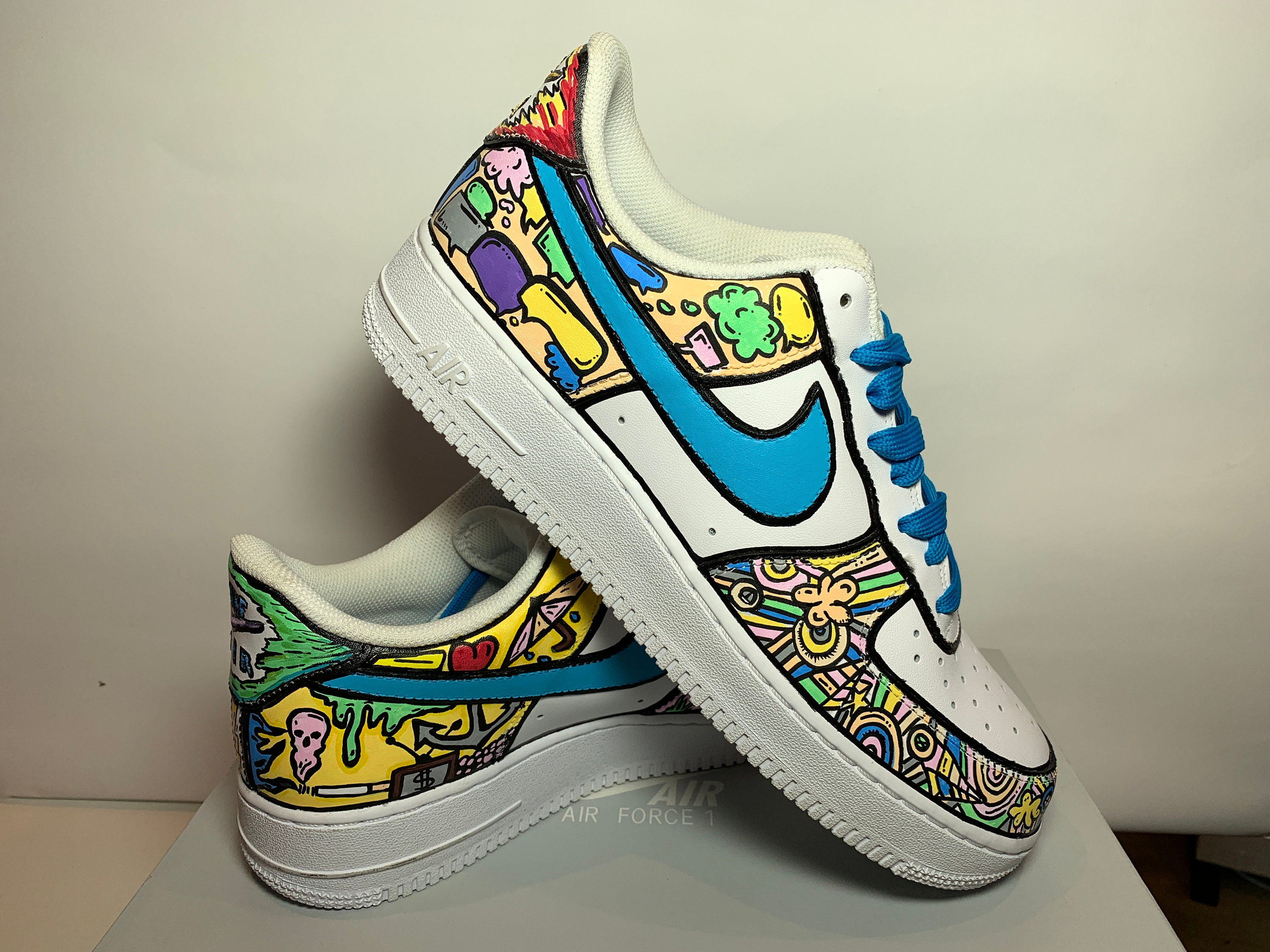 KarlsKicks - Custom painted lv Air force 1 🔥 Made for a customer