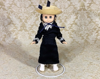 Vintage Sleepy Eye Doll in Dressed in Black