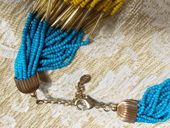 Aldo Beaded Multi-strand Multicolor Necklace - image 5