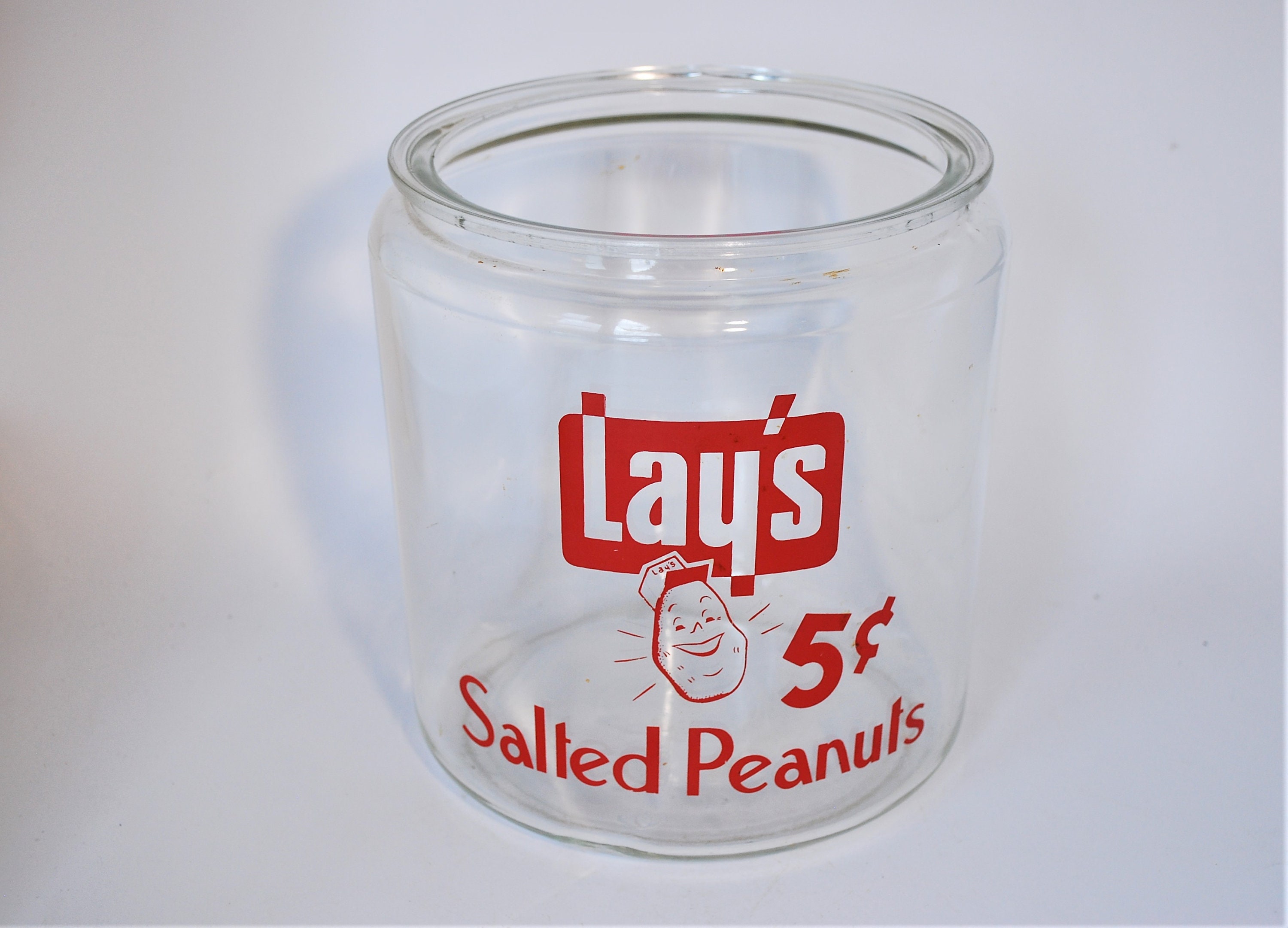 Lay's 5 Cent Salted Peanuts Counter Display Jar Etsy UK