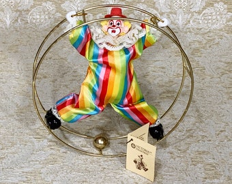 Vintage Impex Clown on a Circus Wheel by Victoria Collectibles