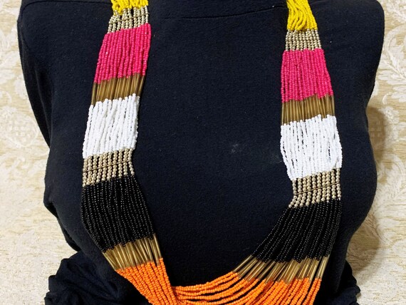 Aldo Beaded Multi-strand Multicolor Necklace - image 4