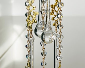 Kristall Suncatcher Kronleuchter: Golden Decor Lightcatcher