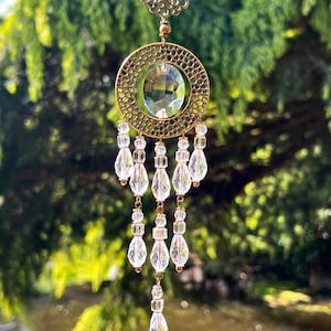 Unique Crystal Suncatcher – Hanging Window Decoration with Sun Catcher Crystals, Sparkling Crystal Decor