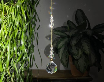 Crystal Ball Suncatcher for Windows, Wedding Decor, Christmas Ornament
