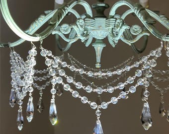 Handmade Crystal Garland: Chandelier Crystal Decor