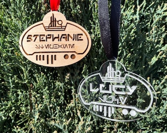 Galaxy’s Edge Custom Name Tag Ornament