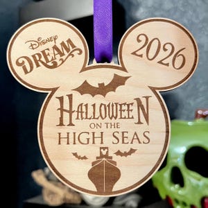 Disney Cruise Halloween On The High Seas Inspired Ornament - Fish Extender Gifts