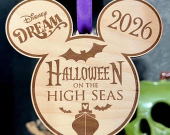 Disney Cruise Halloween On The High Seas Inspired Ornament - Fish Extender Gifts