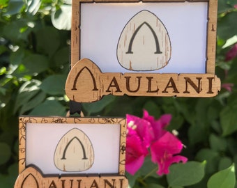 Disneys Aulani Inspired Photo Frame Ornament with Personalization Option