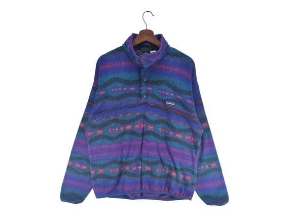 Vintage 90s Retro Patagonia Aztec Syncilla Navajo Fleece - Etsy