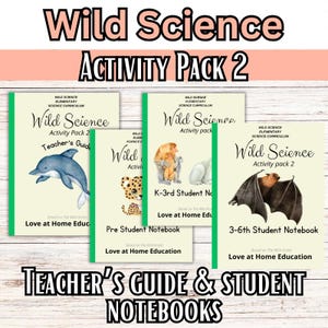 Wild Science Elementary Science Curriculum Volume 2! - FULL PreK-6th Student Notebook and Teacher&#39;s Guide-Animal Science Homeschool Resource