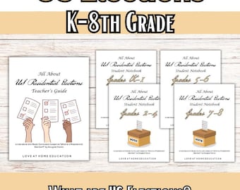 US Elections Study, Homeschool History K-8 (Digital Download)