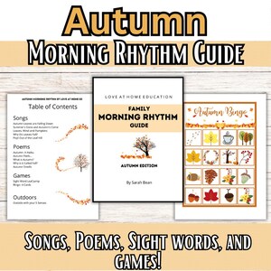 Herbst Morgen Rhythmus Anleitung, Lieder, Gedichte, Spiele (Digitaler Download)