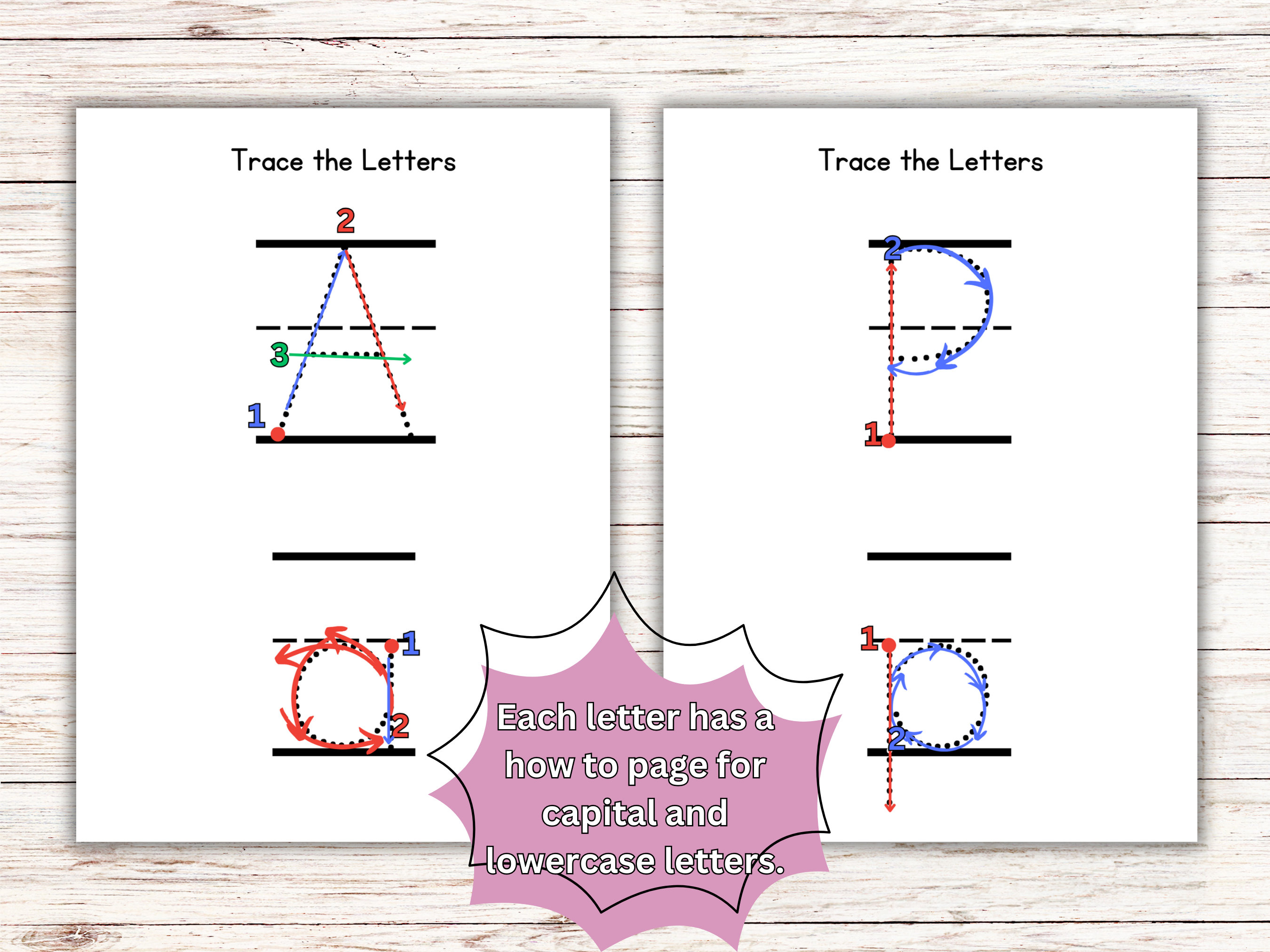 Alphabet tracing book for preschoolers