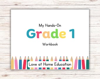 1st Grade Workbook: Math & Writing Skills (Digital Download) (Learning Books)