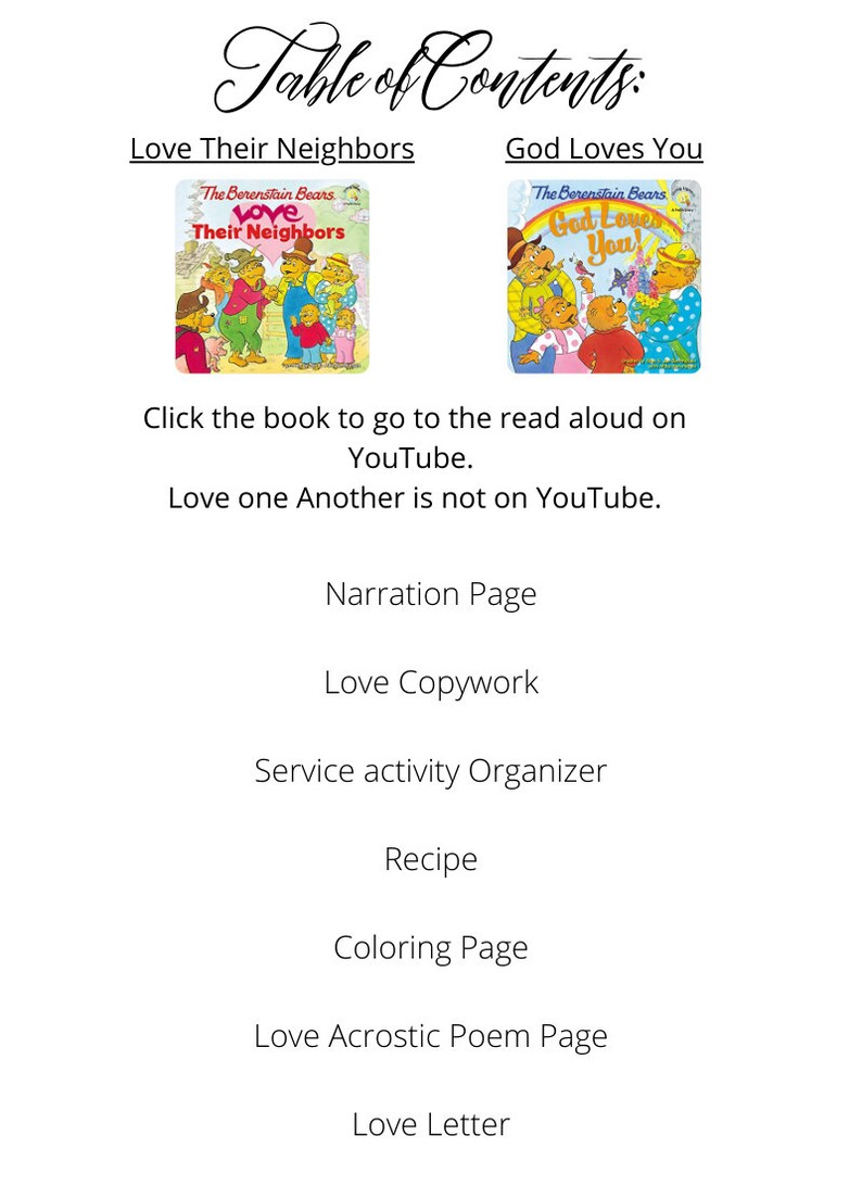 Bible Based Character Study Love One Another Digital Service - Etsy