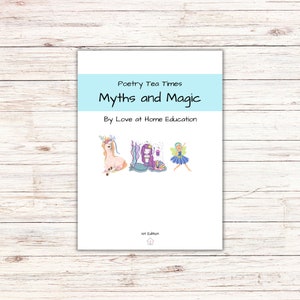 Myths and Magic Time Guide | Preschool Colors | Homeschool Tea Time | Charlotte Mason | Homeschool Holiday | Handwriting and Recipes
