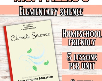 Paquete curricular de ciencias climáticas de la Sra. Frizzle: Unidad STEAM para la educación en casa en primaria (descarga digital)