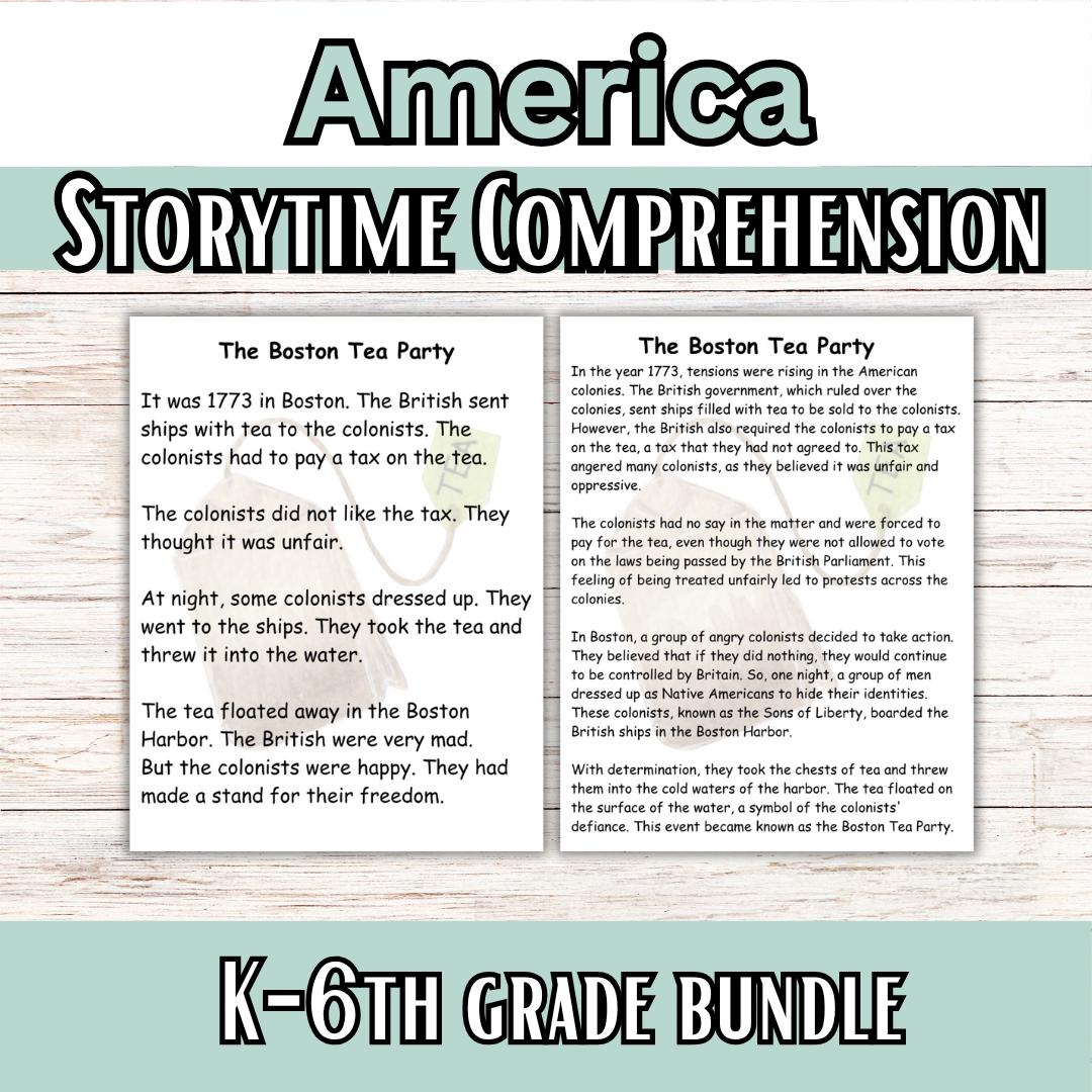 アメリカ初期史ストーリータイム – 3～6年生向け理解アクティビティ
