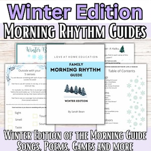 Winter Homeschool Rhythmus-Anleitung, Lieder, Gedichte (Digitaler Download)