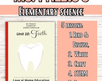 Currículo científico sobre los dientes de la Sra. Frizzle – Unidad didáctica para educación en casa a nivel primaria (Descarga digital)