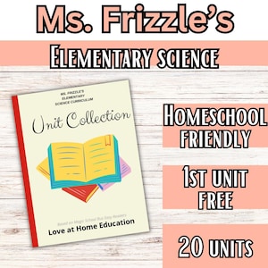 Ms. Frizzle Elementary Science Curriculum- 20 Fun Units- Magic Bus inspired- Homeschool Science- STEM and STEAM for Grades K-6- Summer
