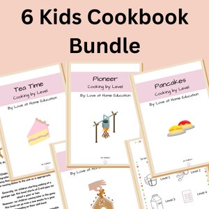 Kids 6 Cookbook Digital Collection | Distance Learning, Cooking with your Kids, Homeschool printables, Homeschool family style, Holiday cook