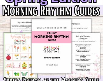 Guía de ritmos matutinos de primavera, canciones y poemas para la educación en casa (descarga digital)