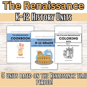 Unidade de História do Renascimento | Currículo para Educação Domiciliar do Jardim de Infância ao Ensino Médio (Download Digital)