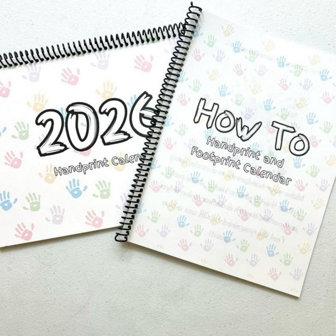 Handprint Calendar 2026 PRINT | Kids, Grandparents Christmas Gift ...