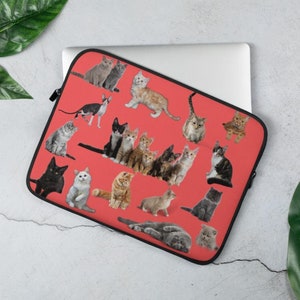 Laptoptasche 12 Zoll 13 Zoll und 15 Zoll | Laptophülle und Hüllen | macbook, ipad, chromebook und surface | Katzen und Kätzchen | Katzenliebhaber