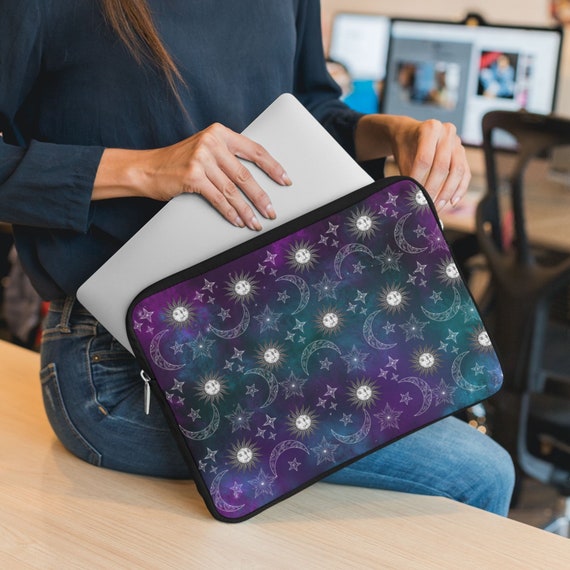 Moon Sun and Stars Laptop Carrying Case Waterproof Laptop Sleeve Laptop Sleeve Bag Neoprene Handbag Protective Bag Cover Case for 13 15