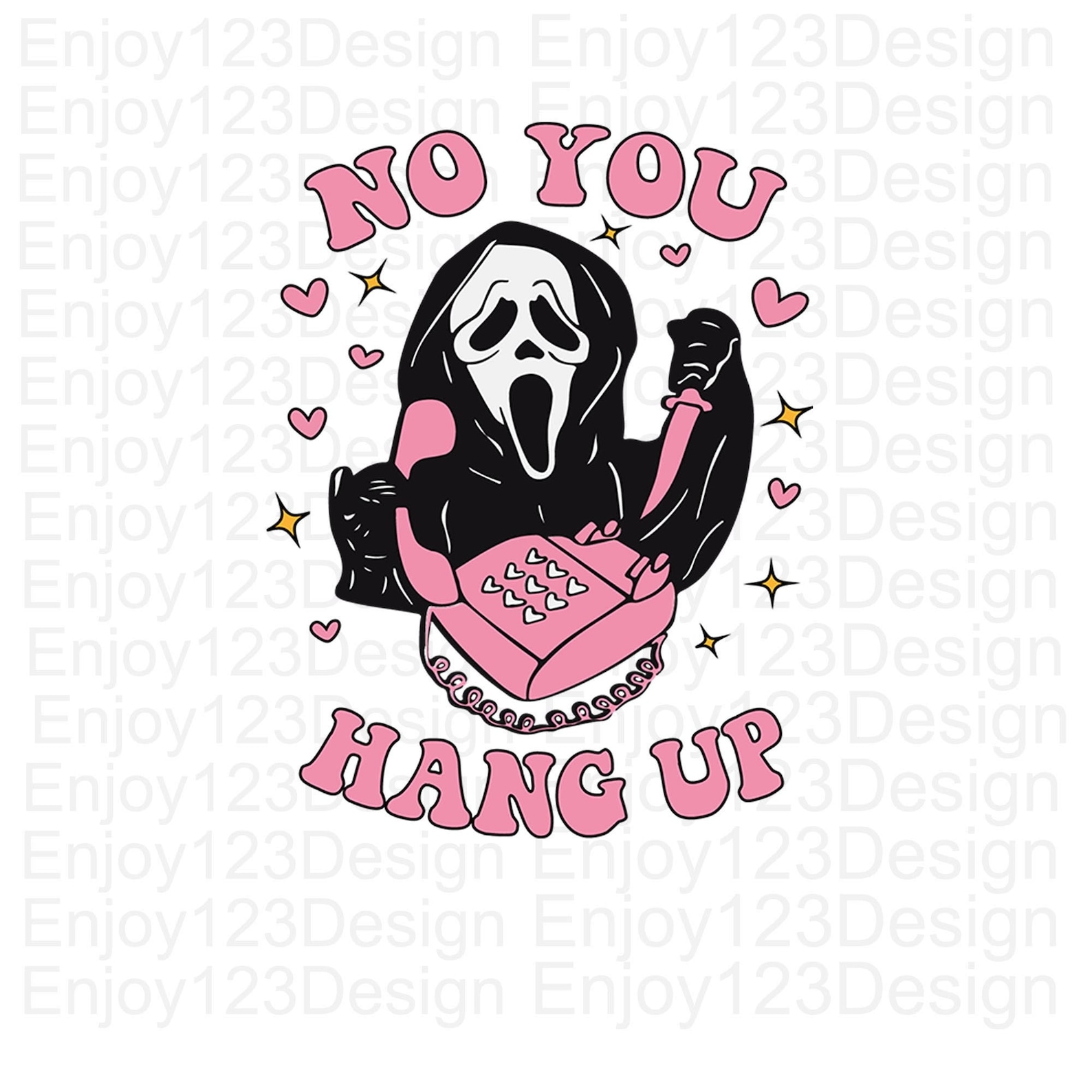 Scream No You Hang up SVG Ghost Face Calling PNG Cut File - Etsy